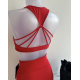 Brassière de danse rouge BR10 ANIA VICARD